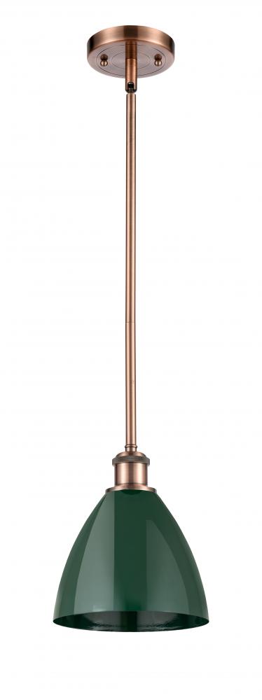 Plymouth - 1 Light - 8 inch - Antique Copper - Pendant