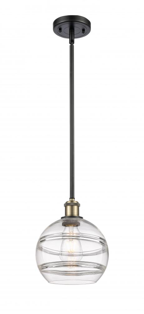 Rochester - 1 Light - 8 inch - Black Antique Brass - Mini Pendant