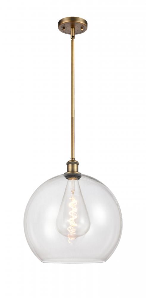 Athens - 1 Light - 14 inch - Brushed Brass - Pendant