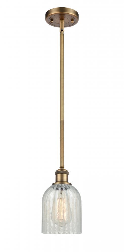 Caledonia - 1 Light - 5 inch - Brushed Brass - Mini Pendant