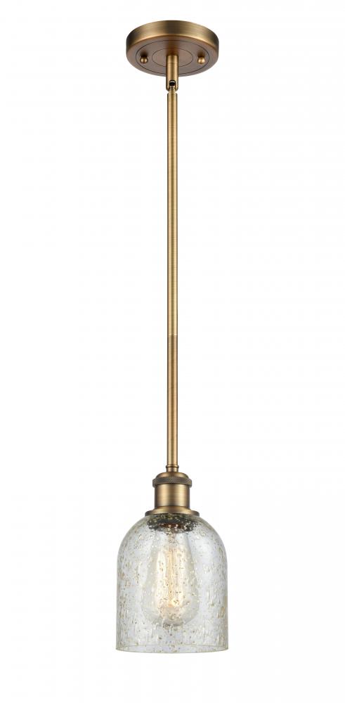 Caledonia - 1 Light - 5 inch - Brushed Brass - Mini Pendant