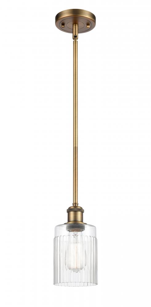 Hadley - 1 Light - 5 inch - Brushed Brass - Mini Pendant