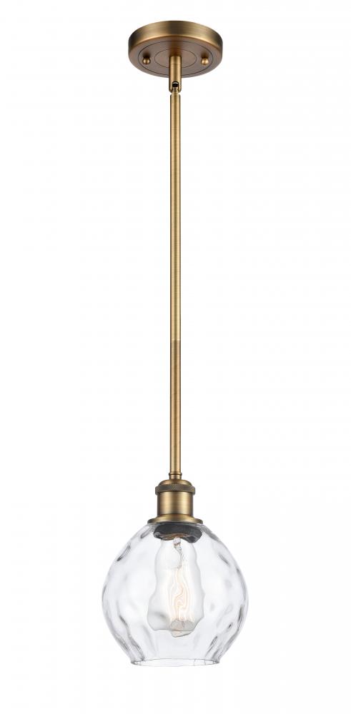 Waverly - 1 Light - 6 inch - Brushed Brass - Mini Pendant