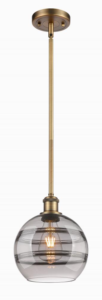 Rochester - 1 Light - 8 inch - Brushed Brass - Mini Pendant
