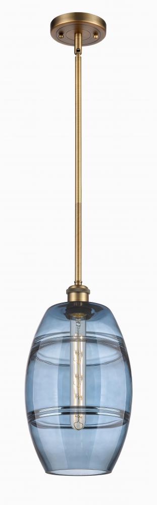 Vaz - 1 Light - 8 inch - Brushed Brass - Mini Pendant