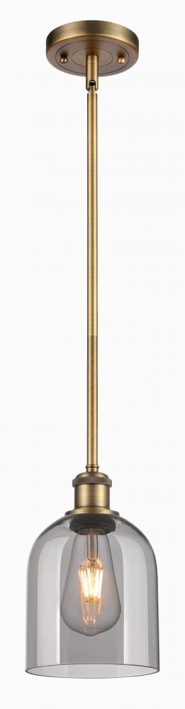Bella - 1 Light - 6 inch - Brushed Brass - Mini Pendant