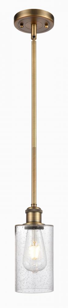 Clymer - 1 Light - 4 inch - Brushed Brass - Mini Pendant