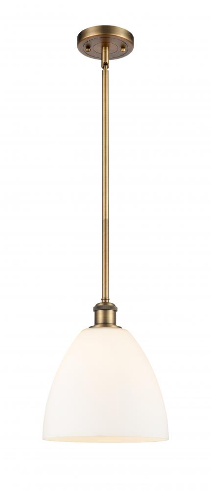 Bristol - 1 Light - 9 inch - Brushed Brass - Mini Pendant