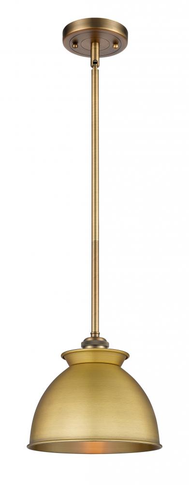 Adirondack - 1 Light - 8 inch - Brushed Brass - Mini Pendant