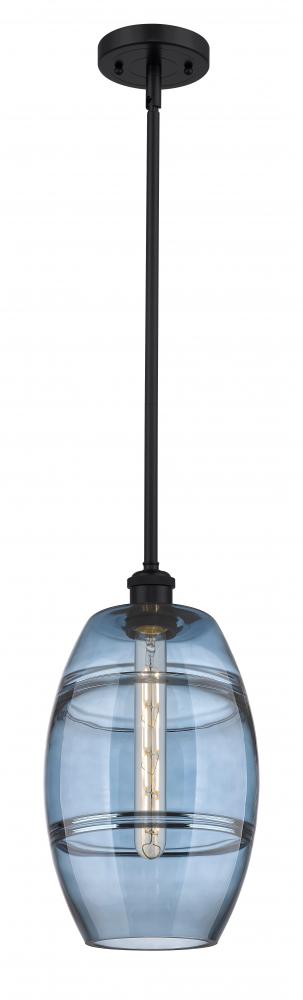 Vaz - 1 Light - 8 inch - Matte Black - Mini Pendant
