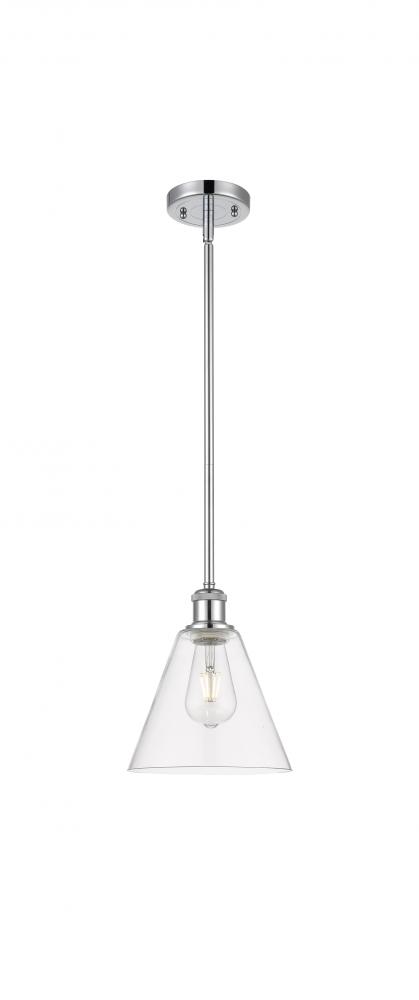 Berkshire - 1 Light - 8 inch - Polished Chrome - Mini Pendant