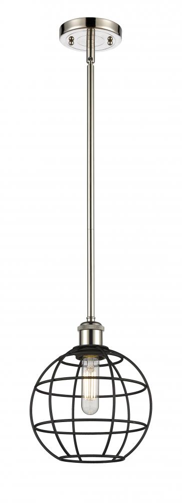 Lake Placid - 1 Light - 8 inch - Polished Nickel - Mini Pendant