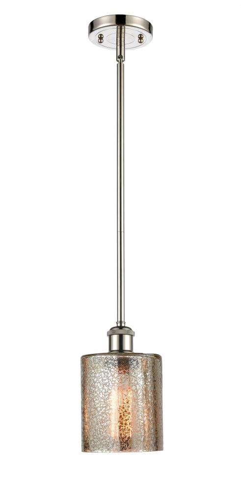 Cobbleskill - 1 Light - 5 inch - Polished Nickel - Mini Pendant