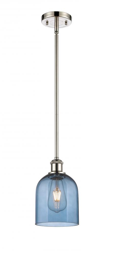 Bella - 1 Light - 6 inch - Polished Nickel - Mini Pendant