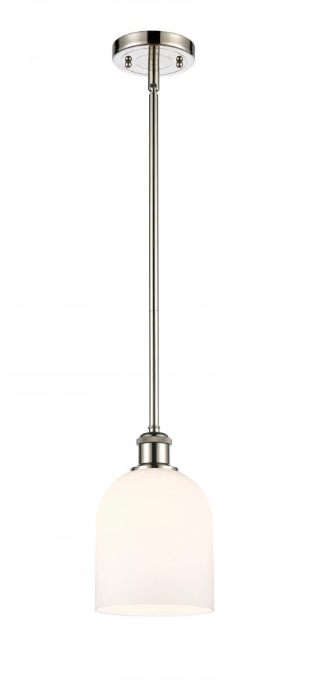 Bella - 1 Light - 6 inch - Polished Nickel - Mini Pendant