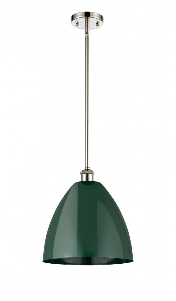 Plymouth - 1 Light - 12 inch - Polished Nickel - Pendant