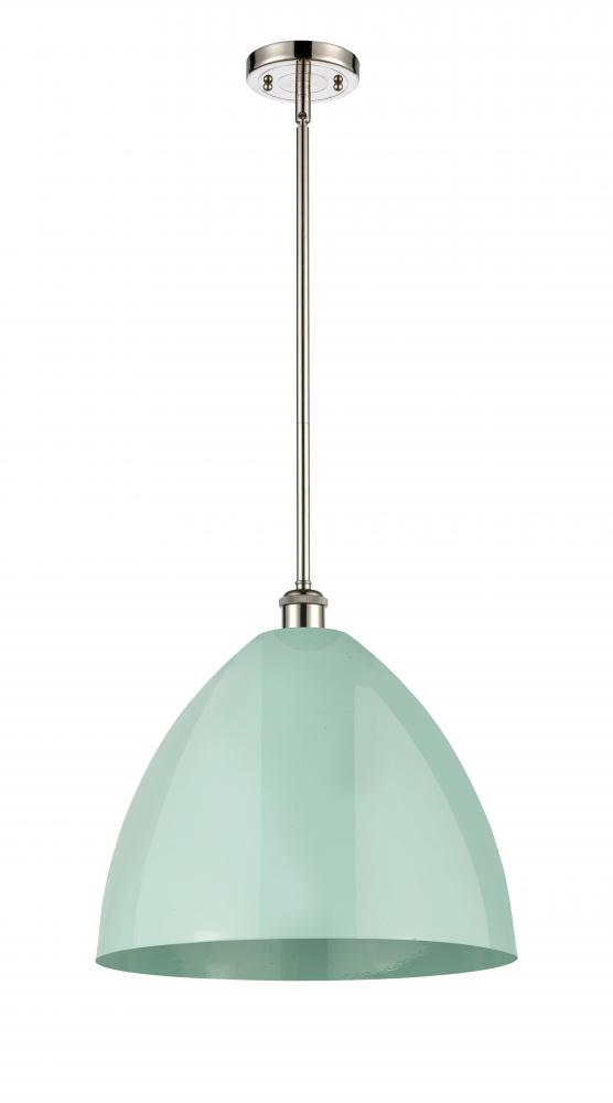 Plymouth - 1 Light - 16 inch - Polished Nickel - Pendant