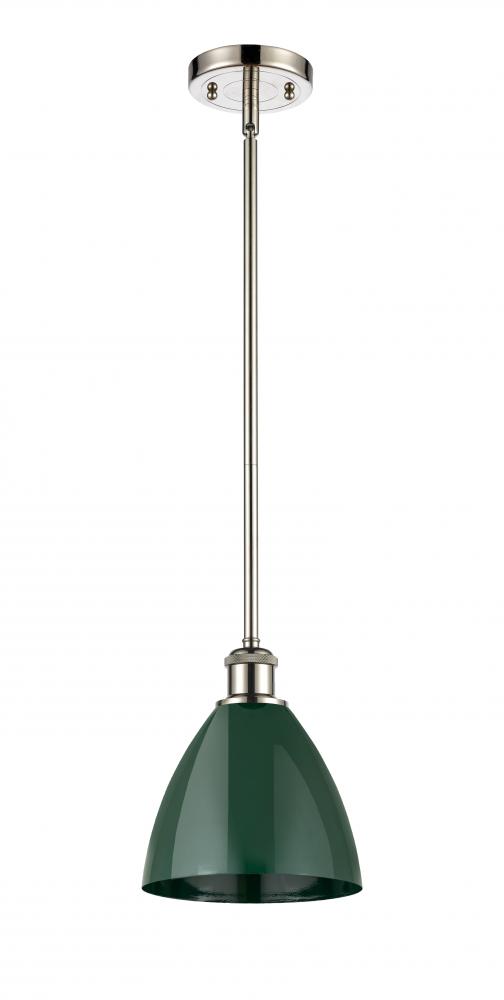 Plymouth - 1 Light - 8 inch - Polished Nickel - Pendant