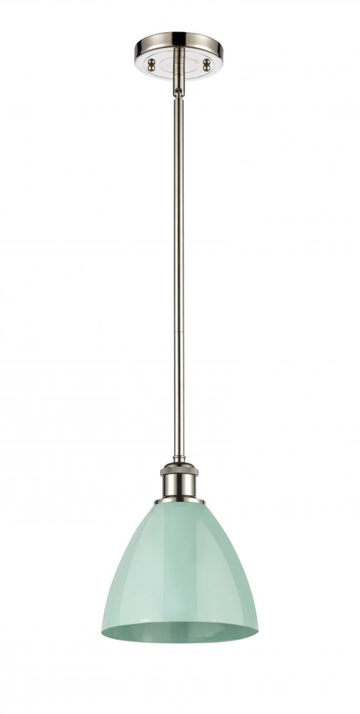 Plymouth - 1 Light - 8 inch - Polished Nickel - Pendant