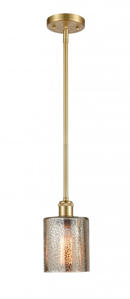 Cobbleskill - 1 Light - 5 inch - Satin Gold - Mini Pendant