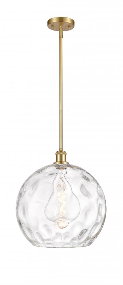 Athens Water Glass - 1 Light - 13 inch - Satin Gold - Pendant