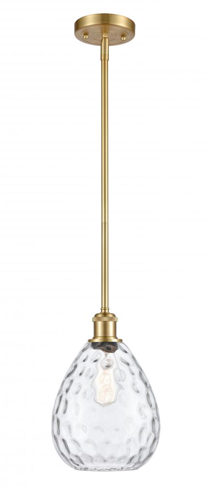 Waverly - 1 Light - 8 inch - Satin Gold - Mini Pendant
