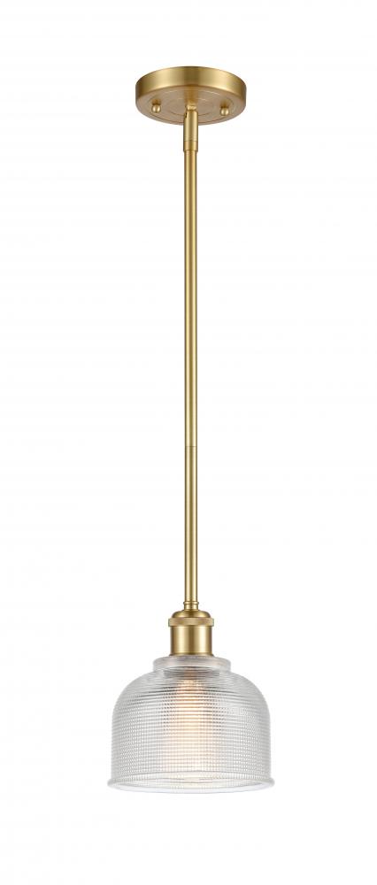Dayton - 1 Light - 6 inch - Satin Gold - Mini Pendant
