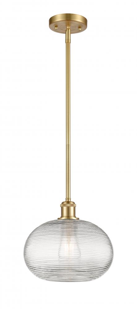 Ithaca - 1 Light - 10 inch - Satin Gold - Mini Pendant