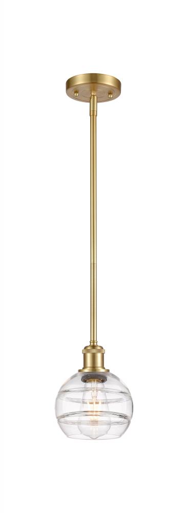 Rochester - 1 Light - 6 inch - Satin Gold - Mini Pendant