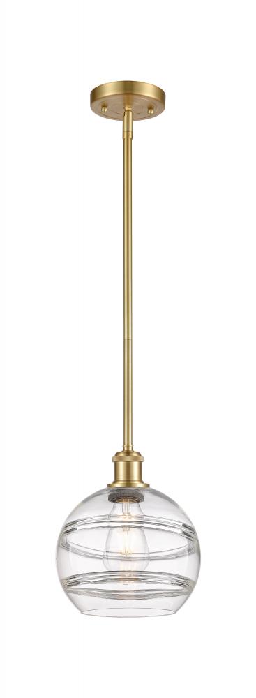 Rochester - 1 Light - 8 inch - Satin Gold - Mini Pendant