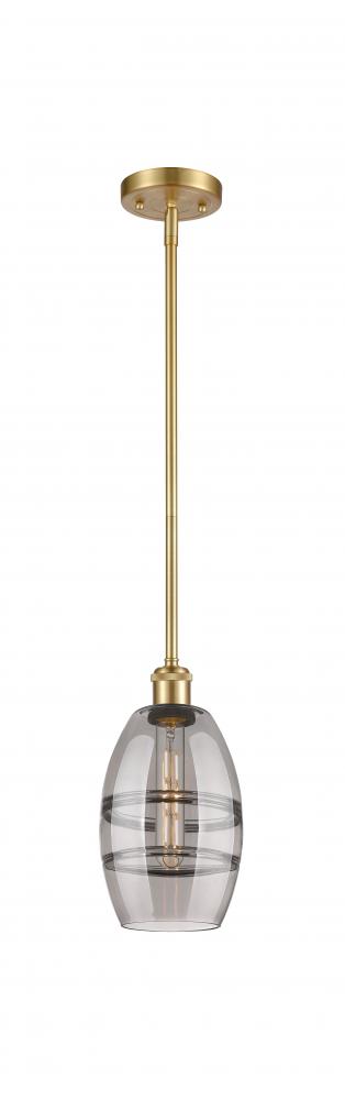 Vaz - 1 Light - 6 inch - Satin Gold - Mini Pendant