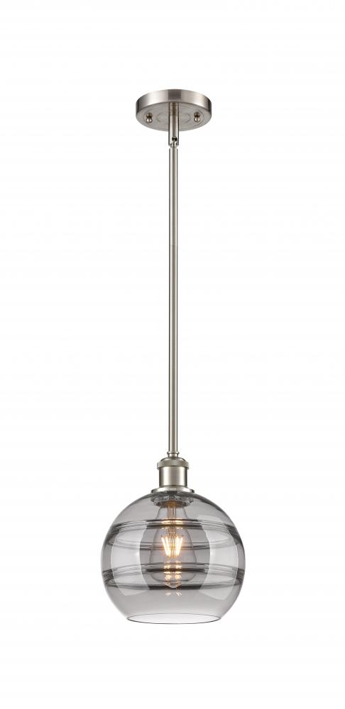 Rochester - 1 Light - 8 inch - Brushed Satin Nickel - Mini Pendant