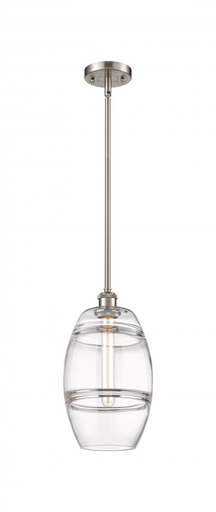 Vaz - 1 Light - 8 inch - Brushed Satin Nickel - Mini Pendant