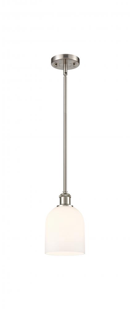 Bella - 1 Light - 6 inch - Brushed Satin Nickel - Mini Pendant