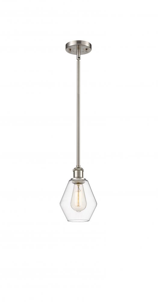 Cindyrella - 1 Light - 6 inch - Brushed Satin Nickel - Mini Pendant