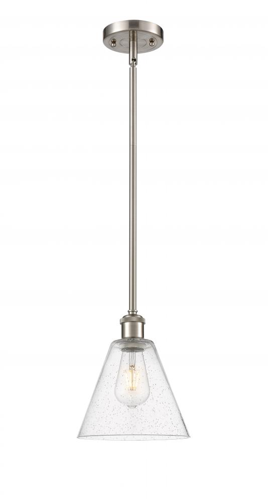 Berkshire - 1 Light - 8 inch - Brushed Satin Nickel - Mini Pendant