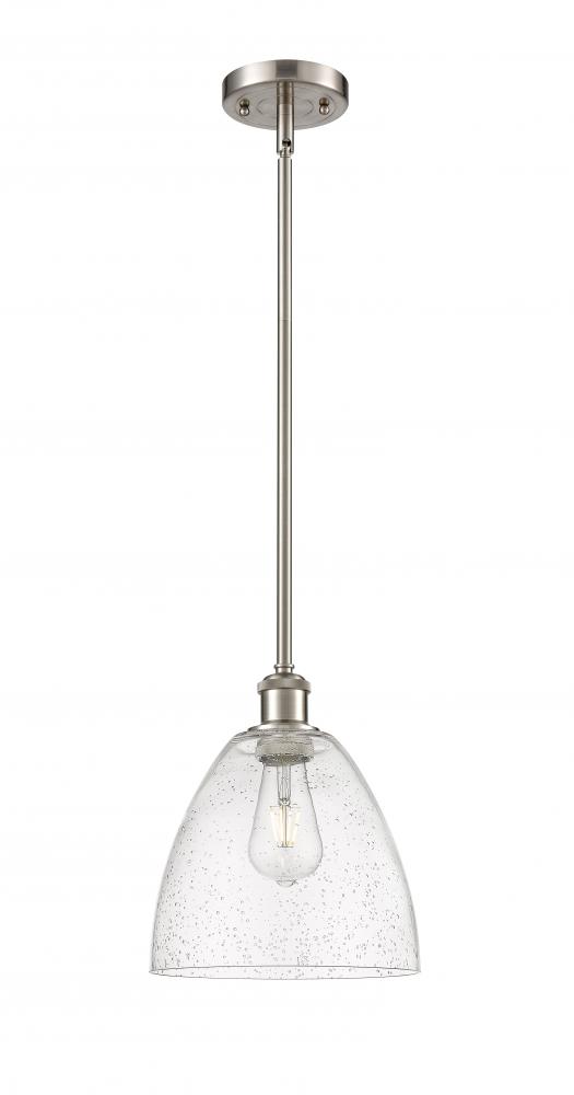 Bristol - 1 Light - 9 inch - Brushed Satin Nickel - Mini Pendant