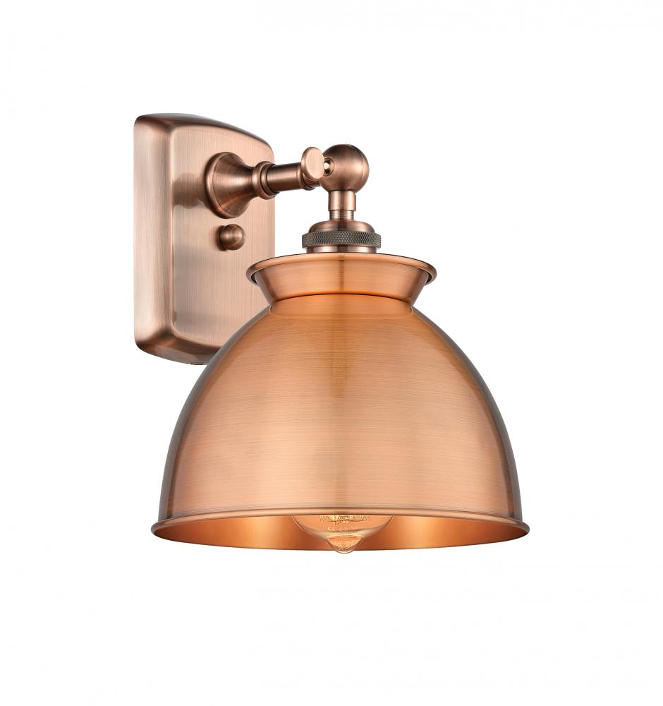 Adirondack - 1 Light - 8 inch - Antique Copper - Sconce
