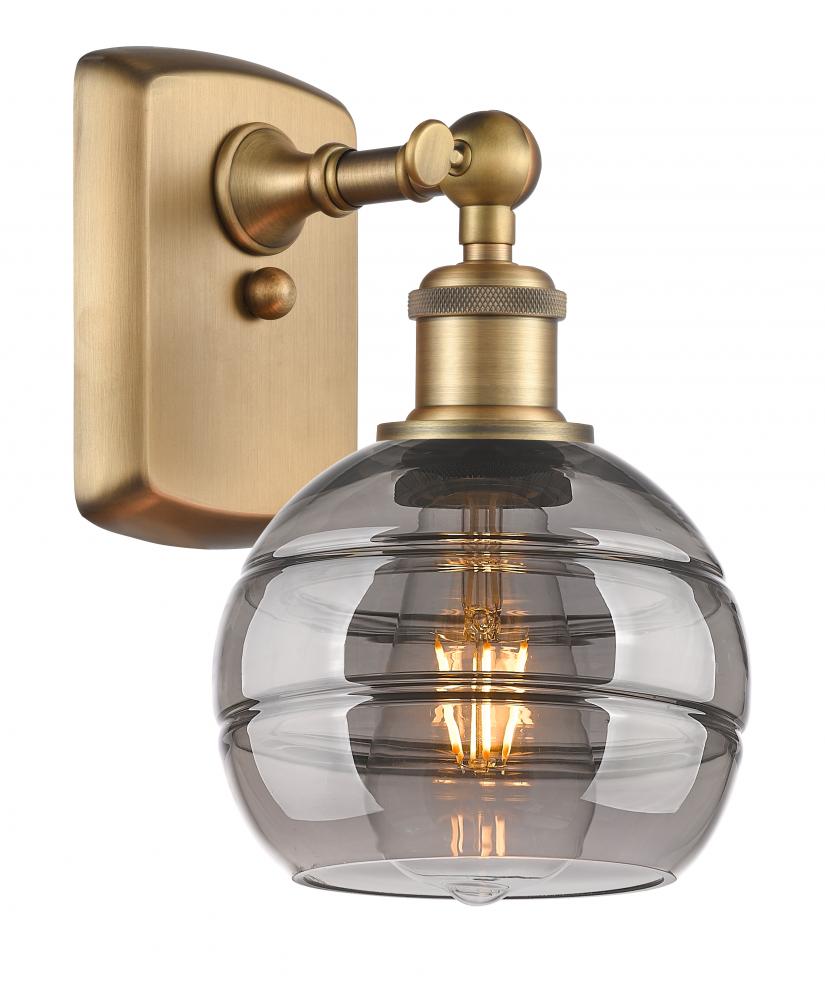Rochester - 1 Light - 6 inch - Brushed Brass - Sconce