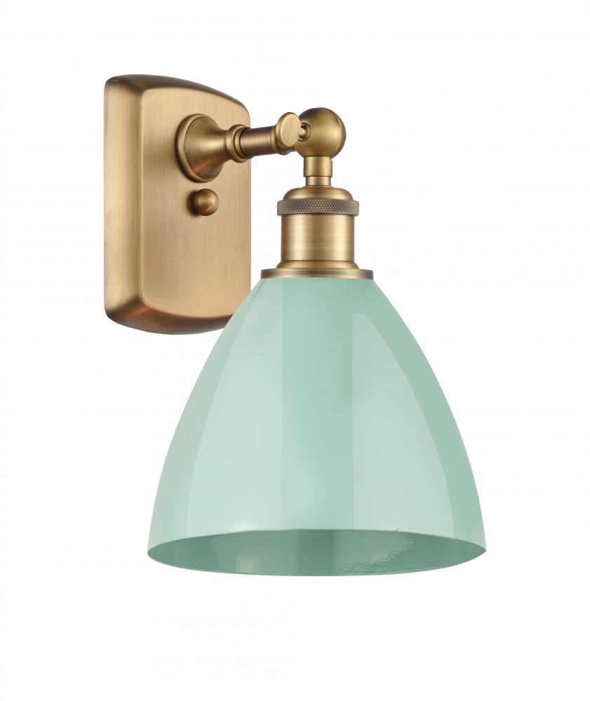 Plymouth - 1 Light - 8 inch - Brushed Brass - Sconce