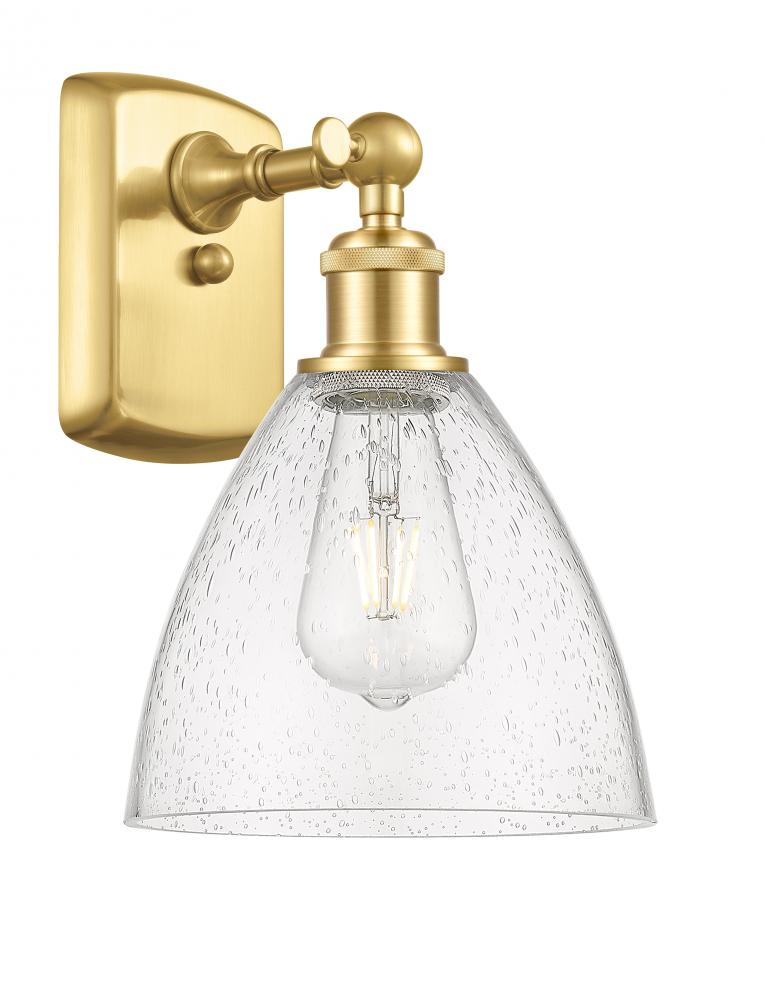 Bristol - 1 Light - 8 inch - Satin Gold - Sconce