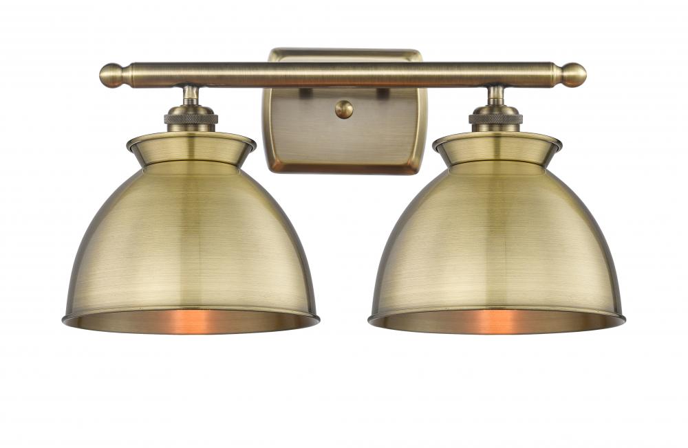 Adirondack - 2 Light - 18 inch - Antique Brass - Bath Vanity Light