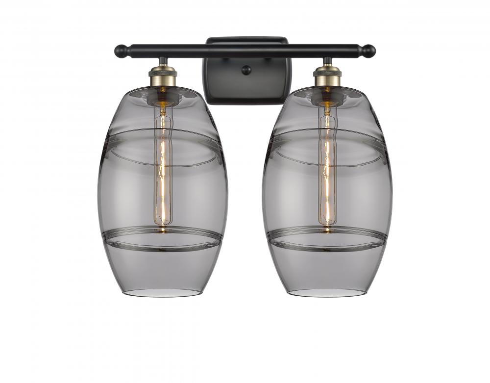 Vaz - 2 Light - 18 inch - Black Antique Brass - Bath Vanity Light