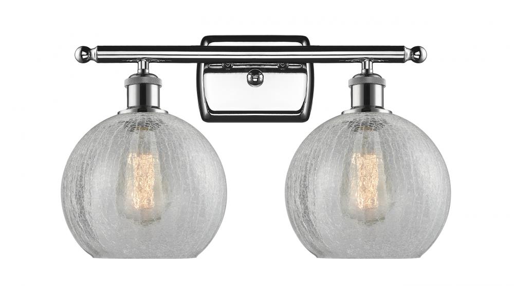 Athens - 2 Light - 18 inch - Polished Chrome - Bath Vanity Light