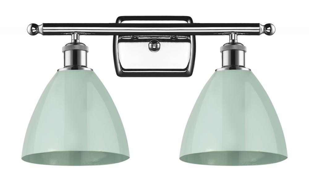 Plymouth - 2 Light - 18 inch - Polished Chrome - Bath Vanity Light