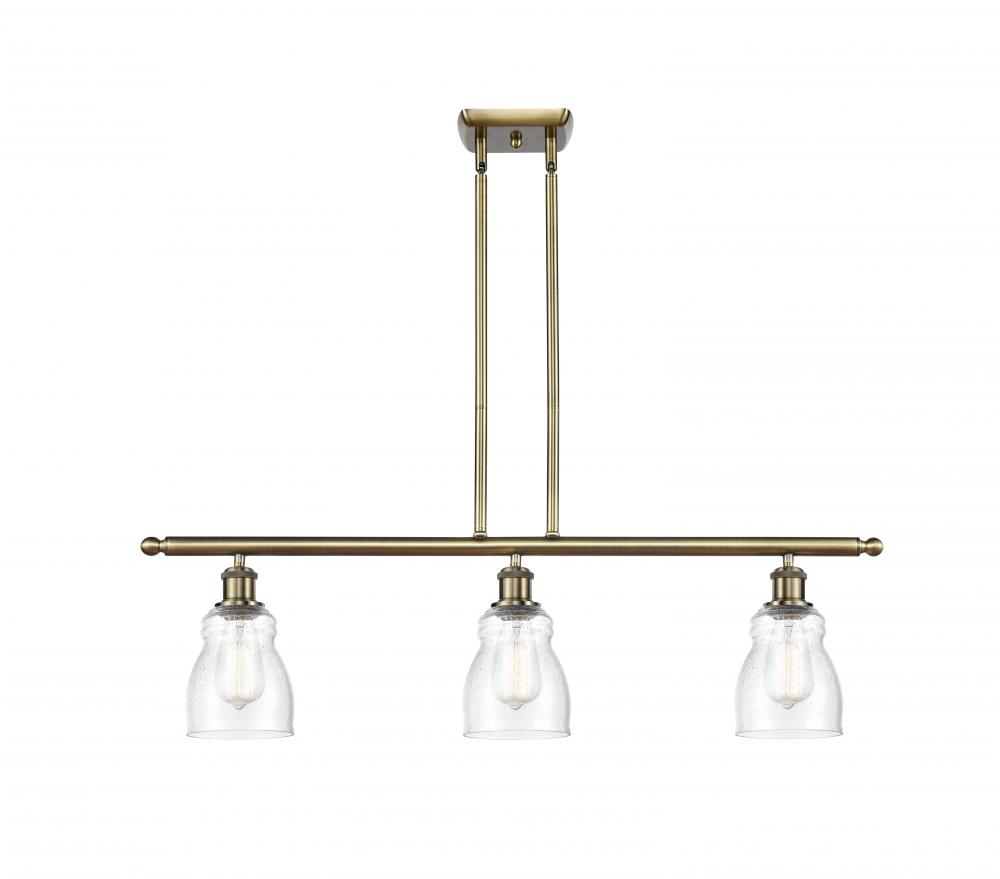 Ellery - 3 Light - 36 inch - Antique Brass - Cord hung - Island Light