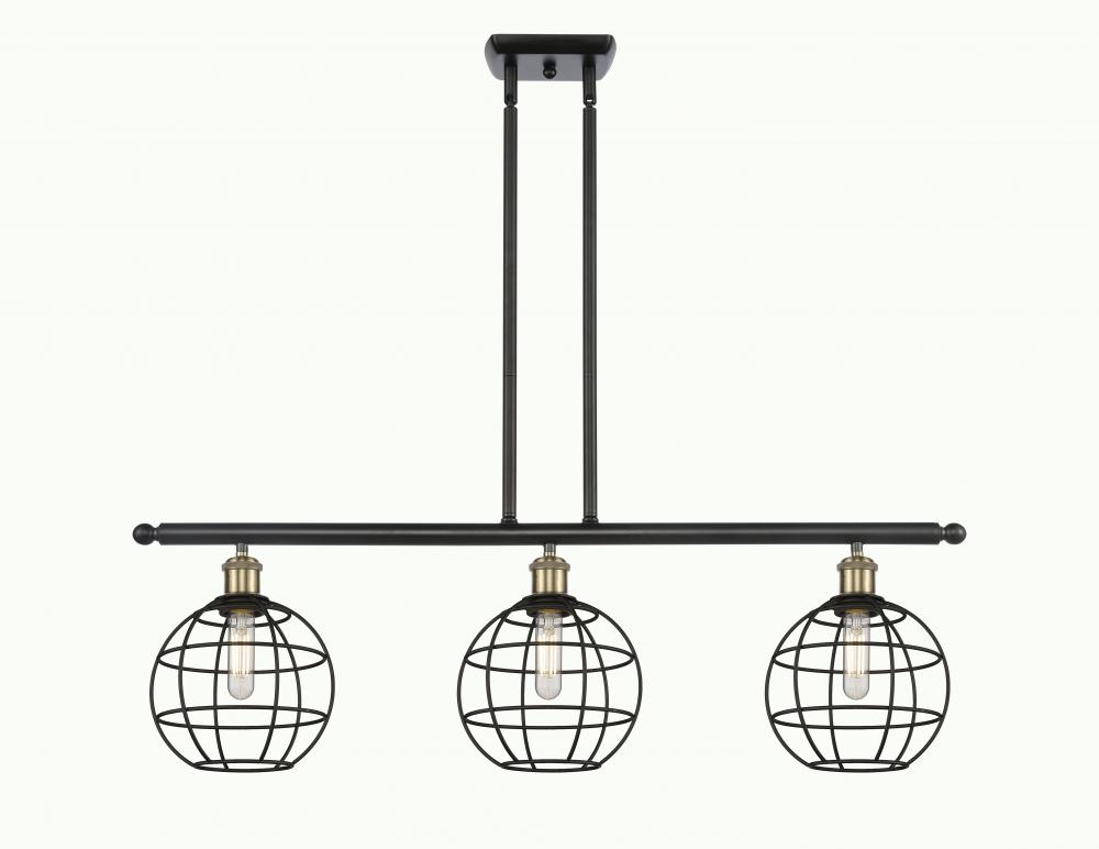 Lake Placid - 3 Light - 36 inch - Black Antique Brass - Stem Hung - Island Light