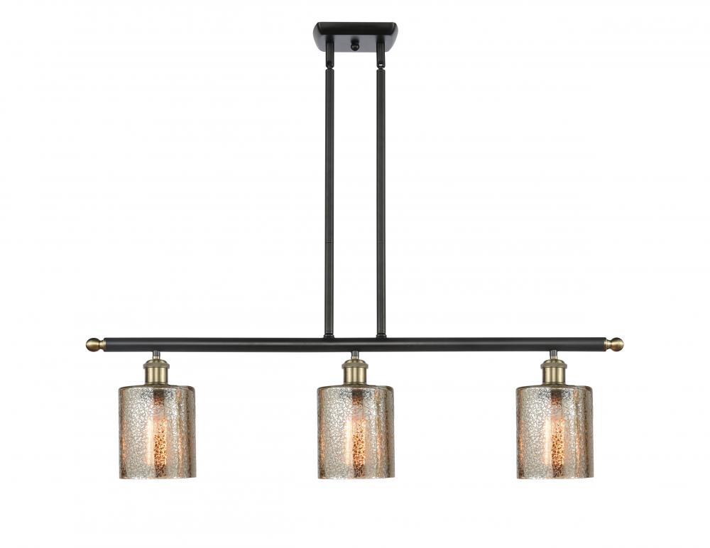 Cobbleskill - 3 Light - 36 inch - Black Antique Brass - Cord hung - Island Light