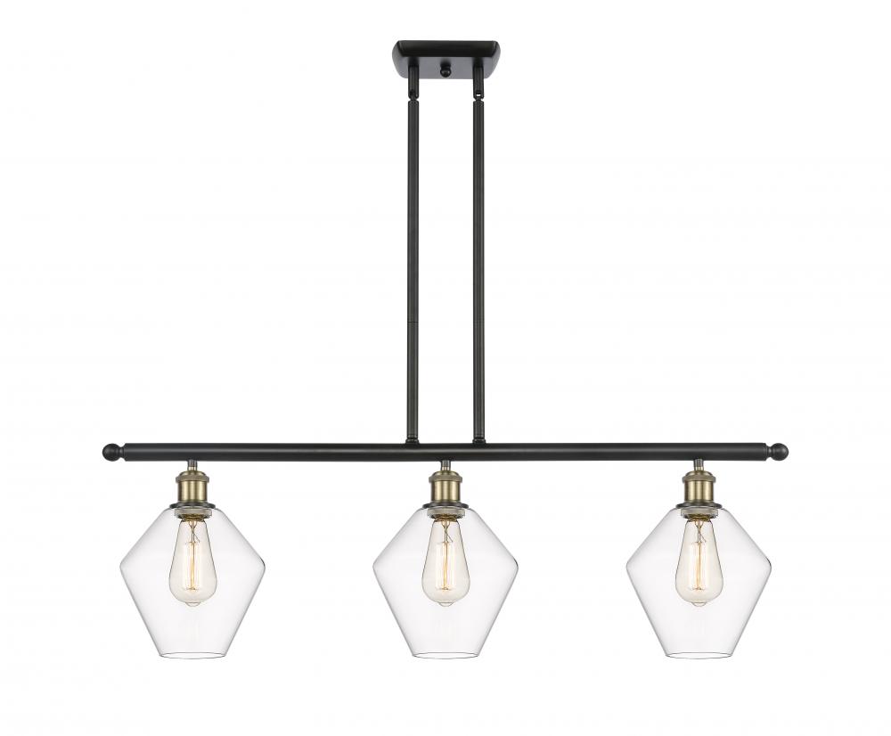 Cindyrella - 3 Light - 36 inch - Black Antique Brass - Cord hung - Island Light