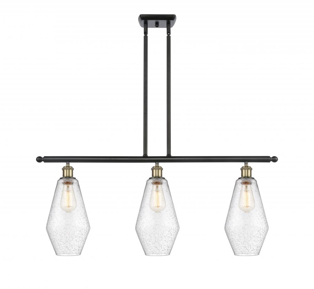 Cindyrella - 3 Light - 36 inch - Black Antique Brass - Cord hung - Island Light